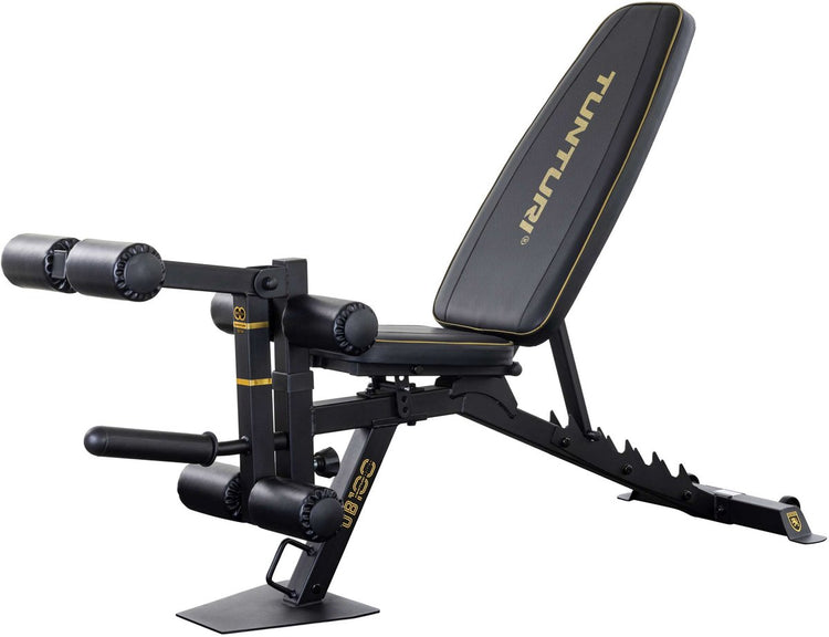 Banc de musculation Tunturi centuri ub100 réglable - banc de fitness avec une capacité de charge allant jusqu'à 200 kg - banc d'entraînement, banc de musculation abdominale extension des jambes en un