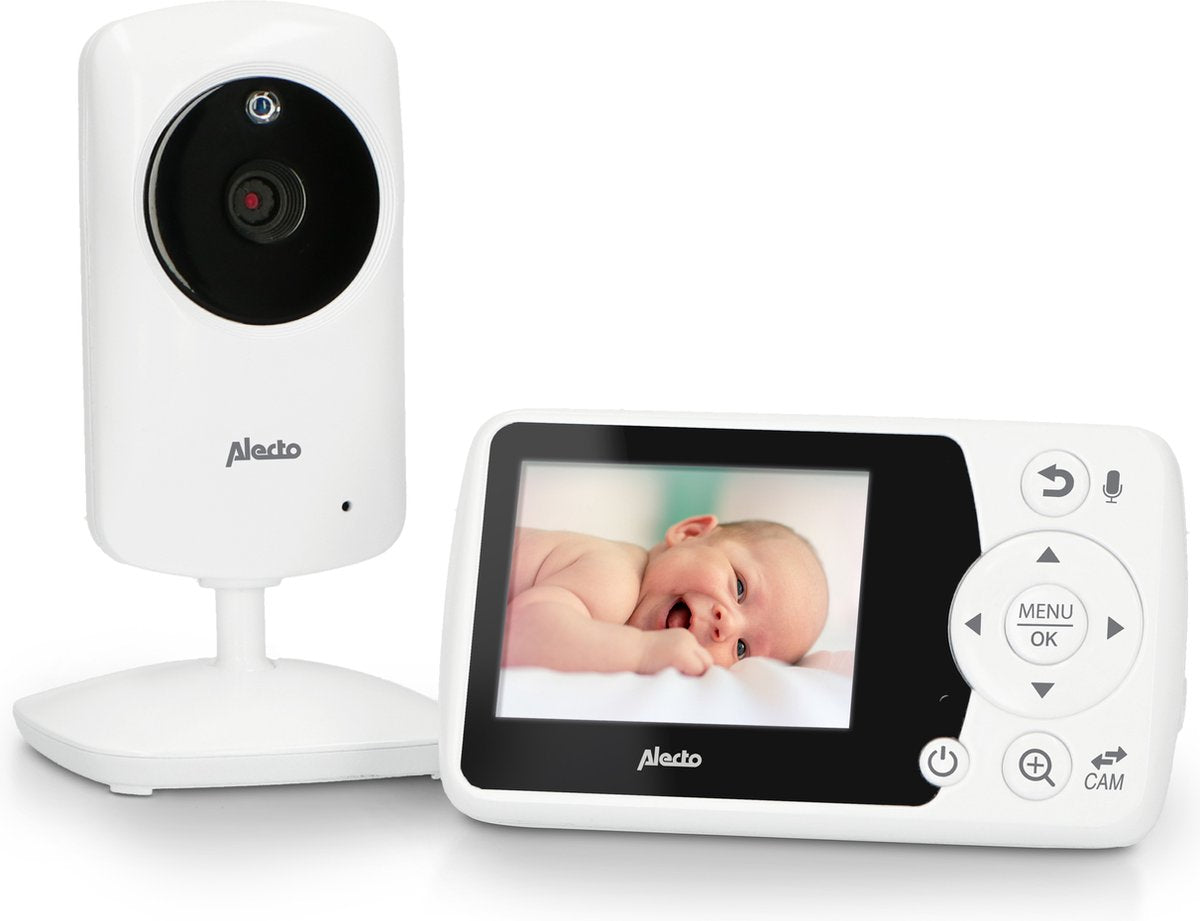 Alecto dvm-64 - babyphone avec caméra - affichage de la température - blanc