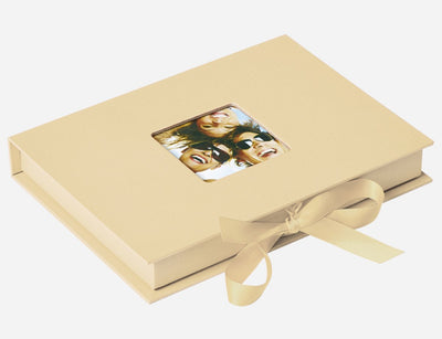 Walther fb-112-h fun - boîte de rangement photos - dimensions 20 x 15 x 3 cm - 70 photos 13 x 18 cm - crème