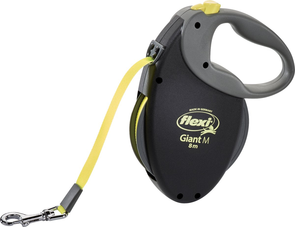Flexi rollijn ruban géant néon noir jaune
