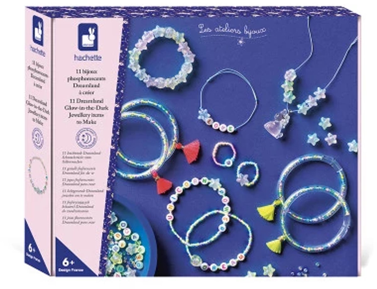 Janod - atelier - fabriquer des bijoux - glow in the dark