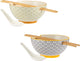 Typhoon world foods set de 2 bols à riz et à soupe 13cm