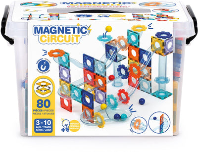 Ludi - piste de billes magnétique - tuiles magnétiques - jouets magnétiques - jouets de construction