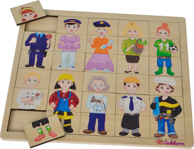 Eichhorn Wooden Puzzle Professions, 30th.