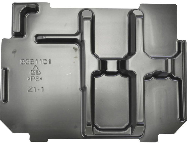 Accessoires Makita 838110-1 inlay pour 2 ou 4 batteries et chargeur dans mbox 1 (838754-7) - 838110-1