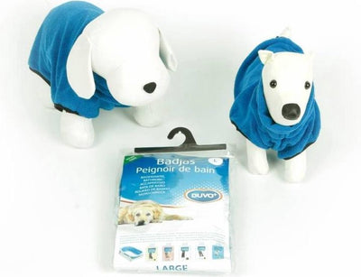 Manteau pour chien Duvo - bleu - m longueur dos 28 cm