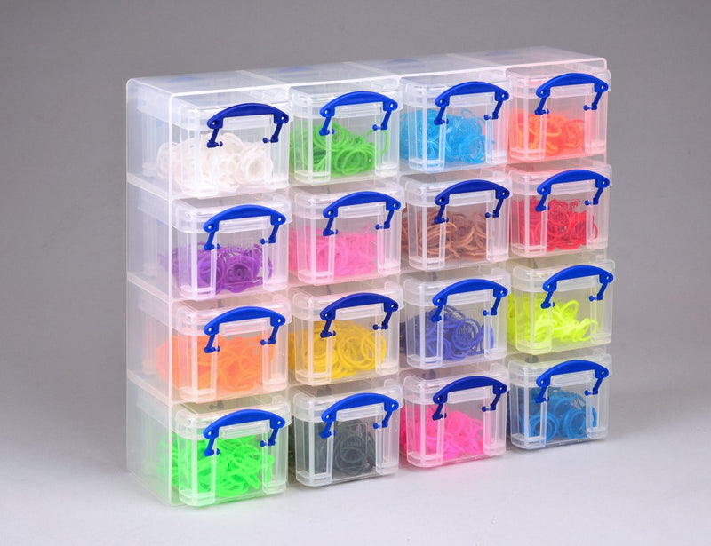 Boîte de rangement boîtes vraiment utiles 0,14 l noir, transparent