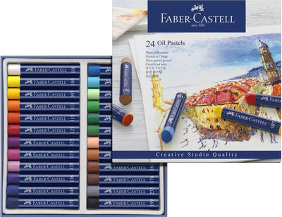 Pastels à l'huile Faber-castell - studio de création - 24 pièces - fc-127024