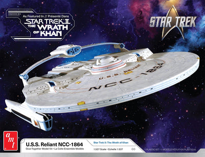 Kit de modèle Amt voyage dans l'espace - 1457 star trek ii la colère de khan u.s.s. dépendant ncc-1864 plastique - 1:537 - modélisme