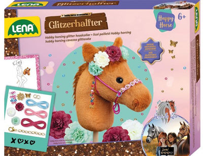 Lena Hobby Horseing Craft Set Bride à paillettes avec perles et fleurs.