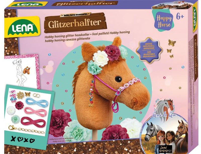 Lena Hobby Horseing Craft Set Bride à paillettes avec perles et fleurs.