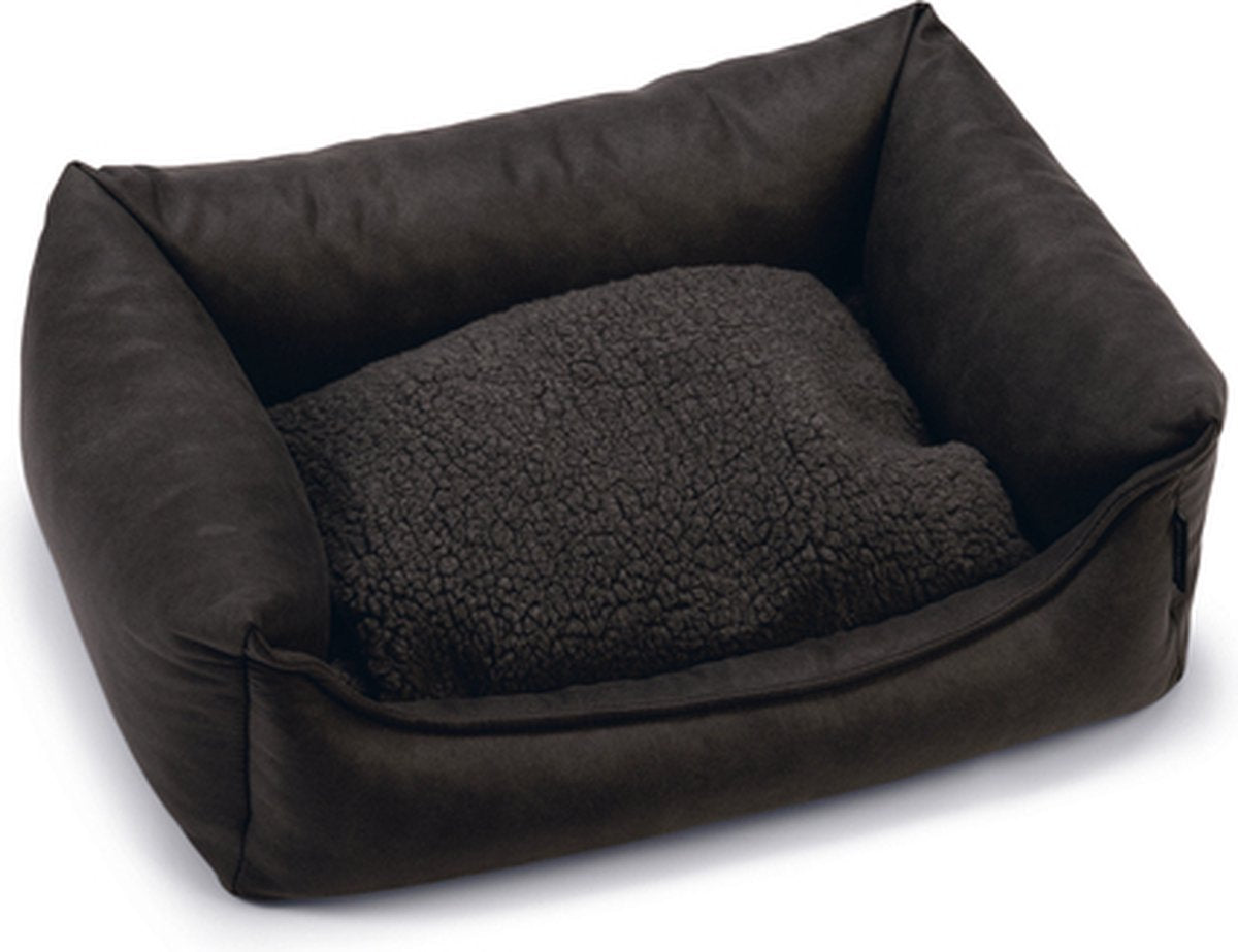 Beeztees uma - lit orthopédique pour chien - anthracite - 60x40x20 cm