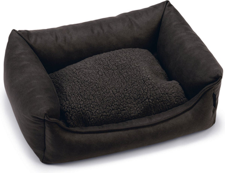 Beeztees uma - lit orthopédique pour chien - anthracite - 60x40x20 cm