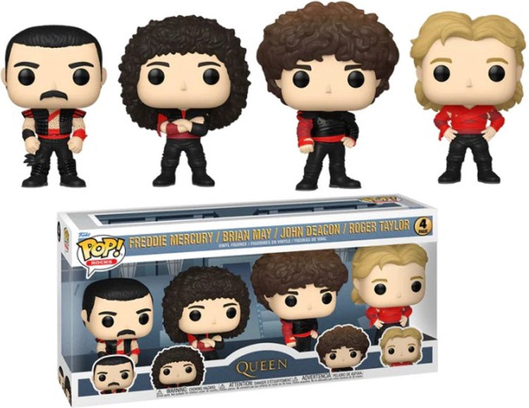Funko reine pop! figurines tv en vinyle pack de 4 radio gaga 9 cm pop! chiffre