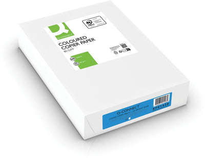 Papier de copie couleur Q-connect | a4 | 80g | paquet de 500 feuilles | bleu vif
