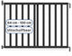 Barrière d'escalier extensible en bois Noma noir | barrière de sécurité | portail à vis | porte pour chien | porte enfant
