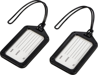 Hama cartes de visite de voyage pour bagages 2 pièces noires