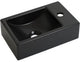 Plieger fontaine houston 37x23cm 1 trou robinetterie à droite noir mat