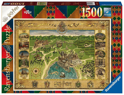 Puzzle Ravensburger Harry Potter carte de Poudlard - puzzle - 1500 pièces