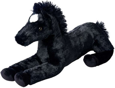 Simba Toys peluche cheval couché - peluche noire de 60 cm