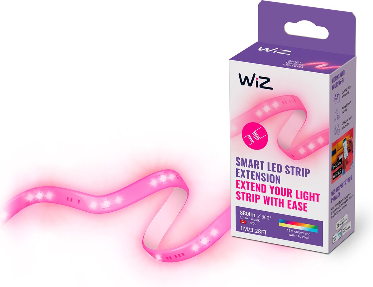 Bande LED Wiz étendue, 1 mètre