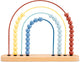 Boulier en bois Woet ® - jouet mathématique couleur pastel - apprendre à compter et reconnaître les couleurs - jeu de comptage éducatif - FSC - à partir de 1 an