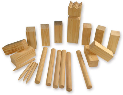 Hot games kubb - jeu de lancer pour l'extérieur sur l'herbe, la plage ou le camping