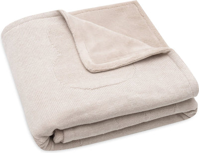 Jollein x Miffy - couverture berceau 75x100cm - couverture de berceau, couverture de berceau, couverture bébé - miffy - polaire corail nougat