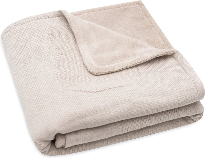 Jollein x Miffy - couverture berceau 75x100cm - couverture de berceau, couverture de berceau, couverture bébé - miffy - polaire corail nougat