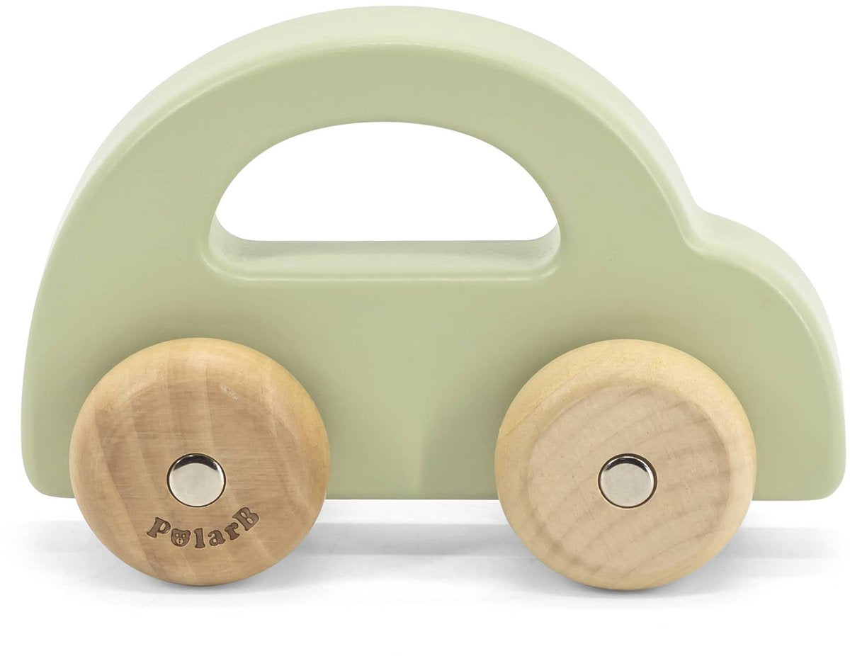 Polarb - voiture pousseuse en bois verte