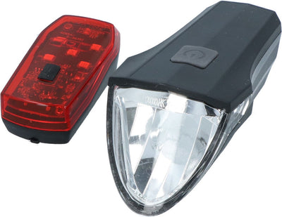 Dresco Kit d'éclairage de vélo USB Razor 60 Lux - Lampe avant et arrière de vélo