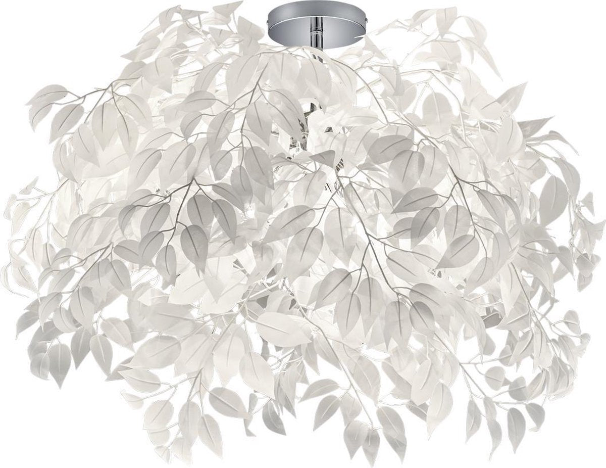 Rl live your light reality leavy - plafonnier - chrome - excl. 3x e14 4,9 w - montage au plafond - protection des motifs