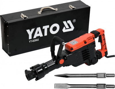 Yato marteau de démolition marteau de démolition | 1600w | 230 V | 70 ans | hexagone | refroidi à l'huile | y compris étui et 2 ciseaux
