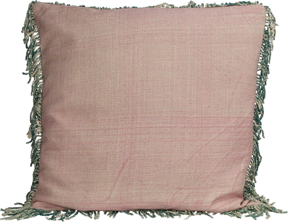 Coussin collection Hd franges coton 45x45xcm