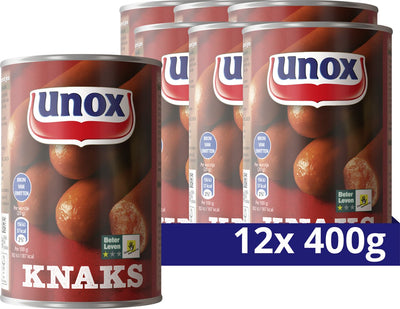 Saucisse de Francfort Unox - knaks - 12 x 400 g - pack économique