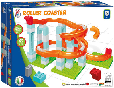 Androni Knikkerbaan Roller Coaster Set, 62dlg.