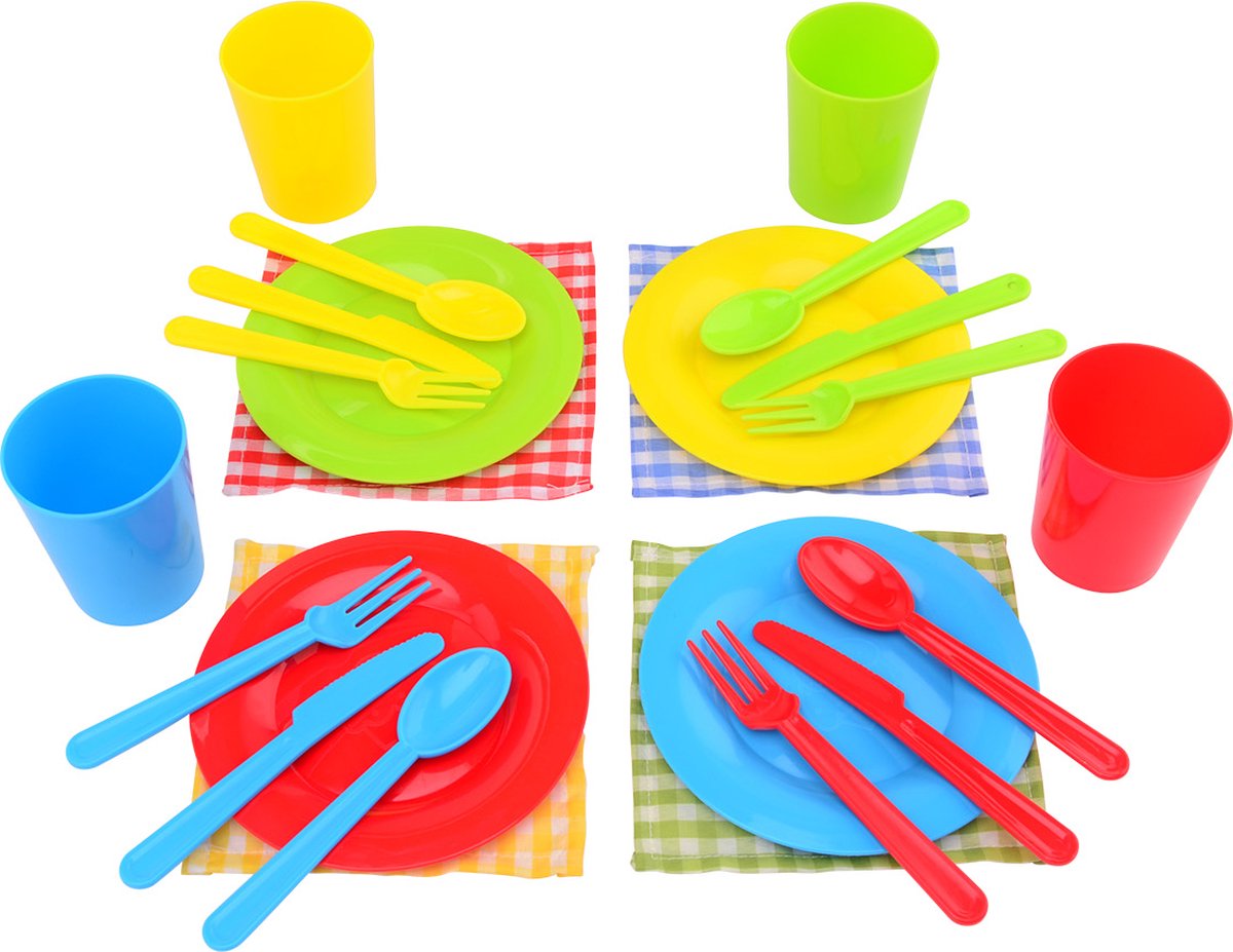 JOHNTOY Home Kitchen Picnic Set, 24dlg.