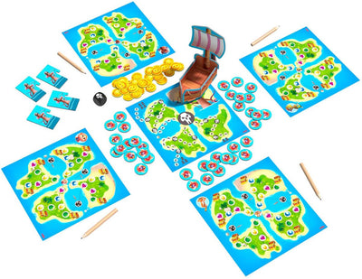 Haba jeu de société aventure de pirate de l'île du crâne pour les enfants.