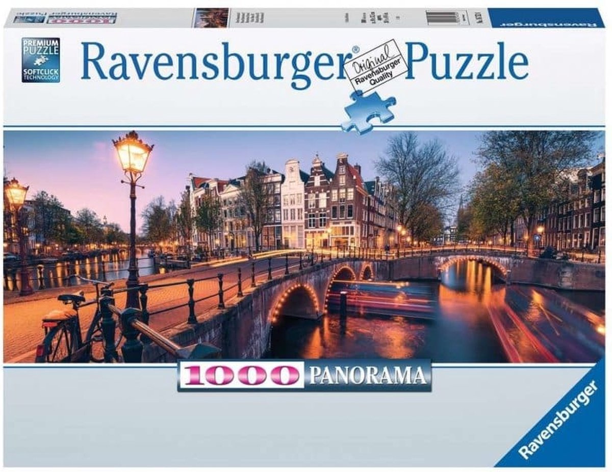 Ravensburger Jigsaw Puzzle Evening à Amsterdam, 1000st.