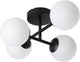 Plafonnier Eglo castrovido - salle de bain - g9 - 47,5 cm - noir et blanc