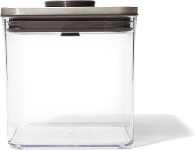 Oxo - conteneur de stockage en acier pop - grand - bas - 2,6 litres