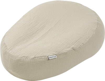 Meyco baby uni relax housse pour coussin d'allaitement - hydrophile prélavé - sable