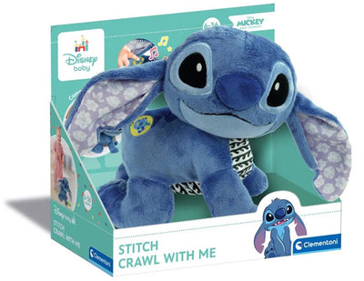 Clementoni bébé Disney Stitch peluche interactive rampante