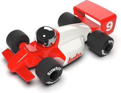 Playforever - voiture jouet - voiture de course turbo lauper - rouge blanc