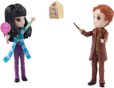 Spin Master Wizarding World Harry Potter - Coffret figurine Magical Minis avec Cho Chang et George Weasley avec 2 accessoires pour poupée