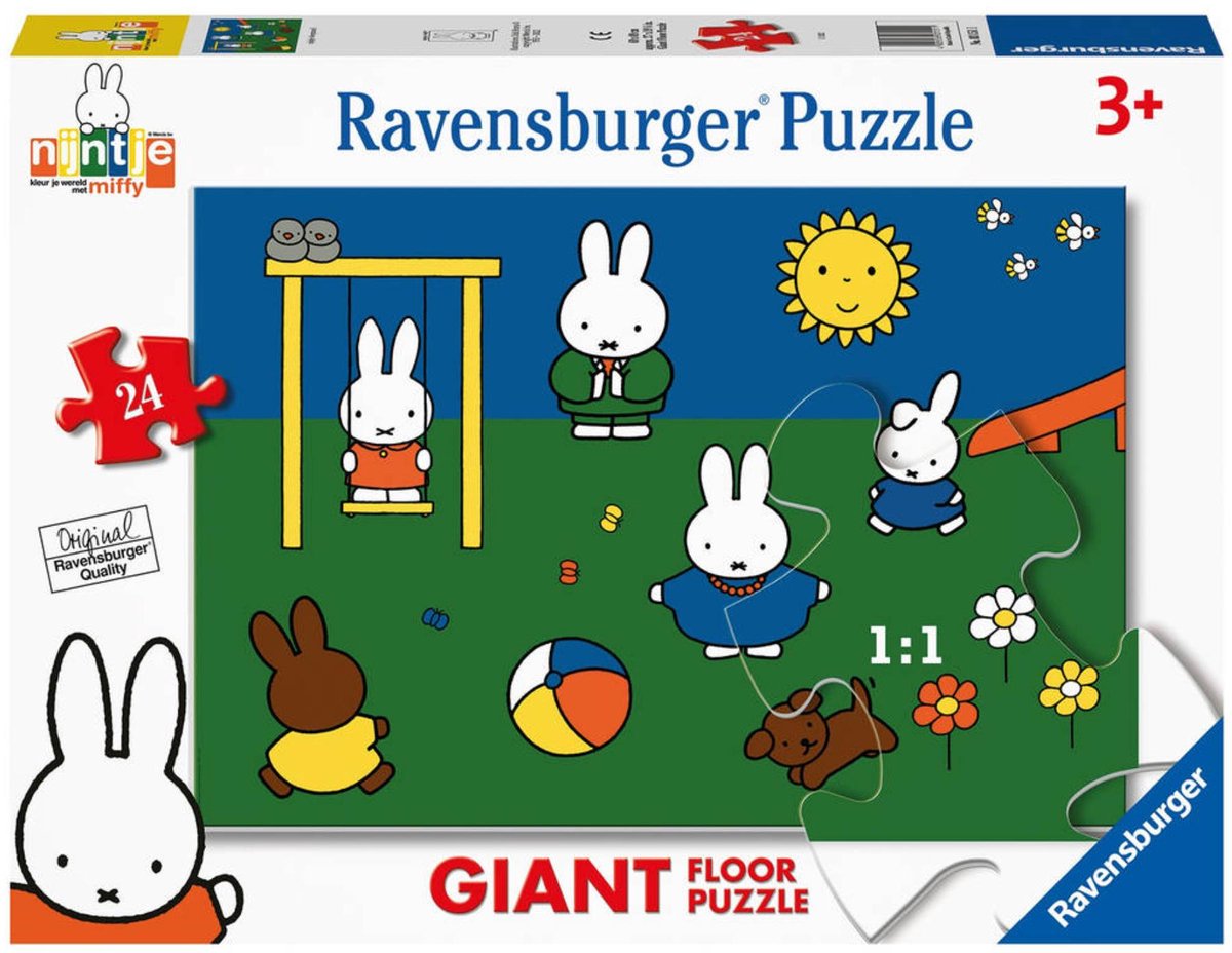 Puzzle de sol Mega Miffy 24 pièces
