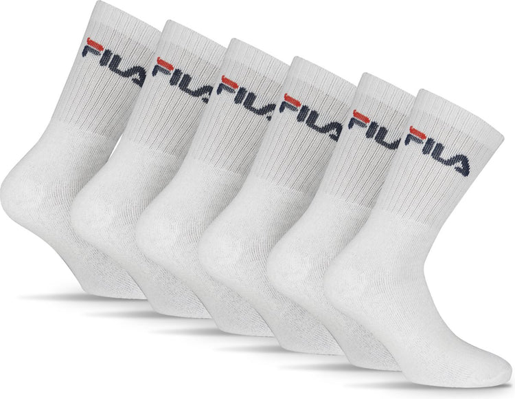 Chaussettes de sport Fila Tennis - taille 43 46 - paquet de 6 - blanc