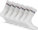 Chaussettes de sport Fila Tennis - taille 43 46 - paquet de 6 - blanc
