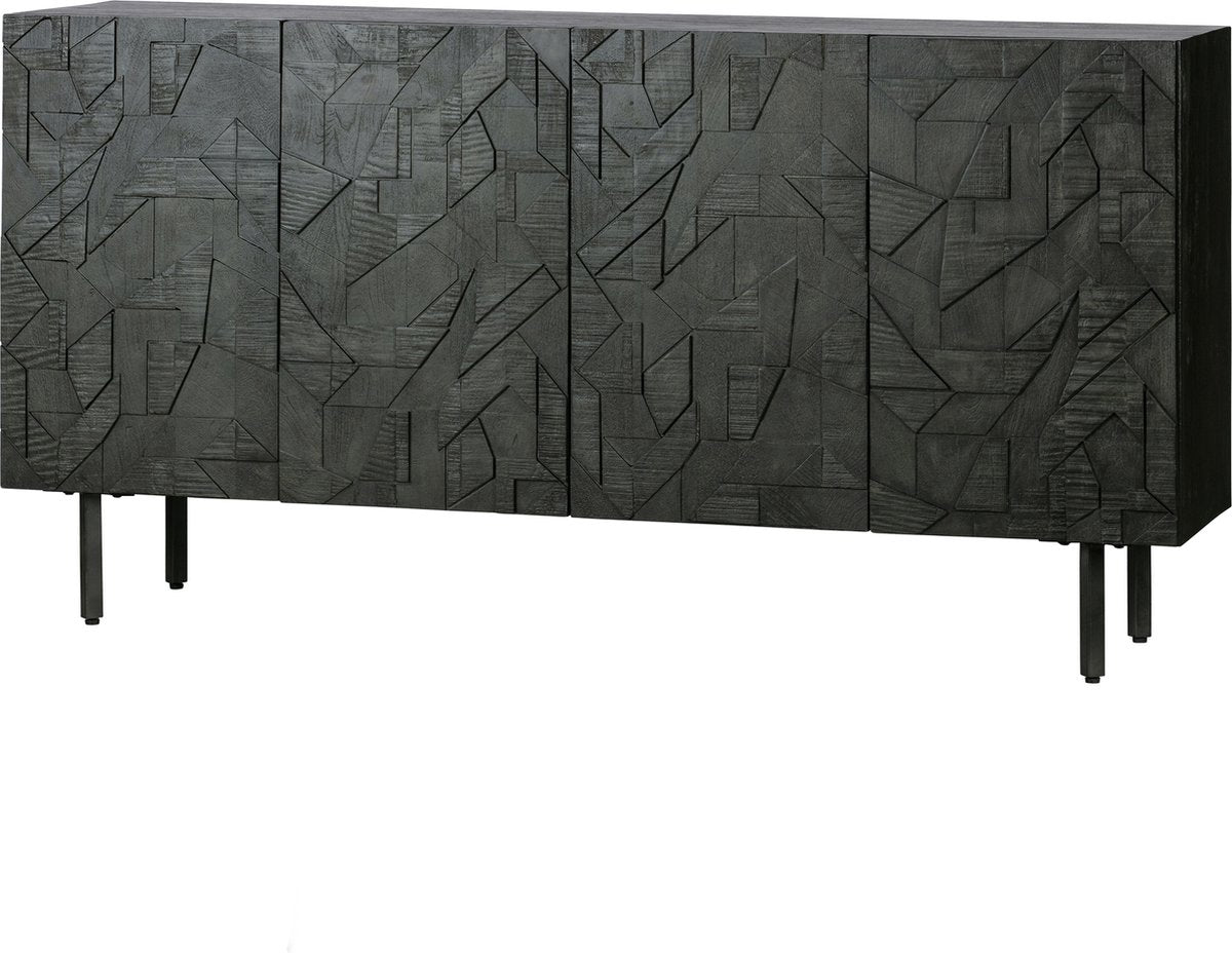 Buffet comptoir Woood - bois - noir - 83x160x40