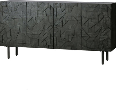 Buffet comptoir Woood - bois - noir - 83x160x40